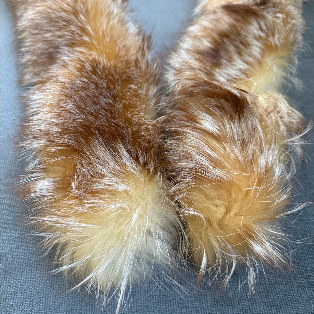 Real Red Fox Fur Stole Wrap Scarf Wedding Wrap - Picture 4 of 6